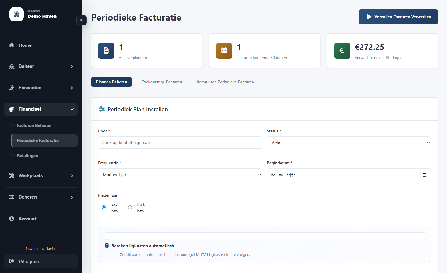 Financieel dashboard